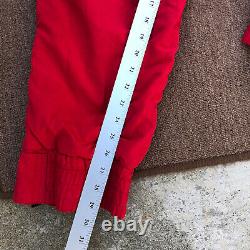 Vintage bogner ski suit USA made womens L embroidered red Cotton Polyester