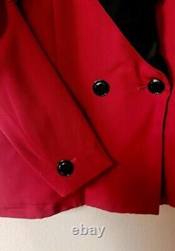Vintage yves saint laurent Rive Gauche Womens Red Blazer Size 38