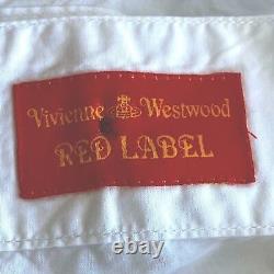 Vivienne Westwood Red Label Vtg 2000 White Cut-out button-down Corset Top Large