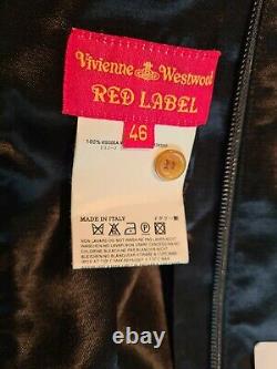 Vivienne Westwood Vintage Red Label rare Black Corset Blouse Size 46 UK 14 BNWT