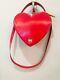 Vtg. Moschino Redwall Red Heart Purse With Strap