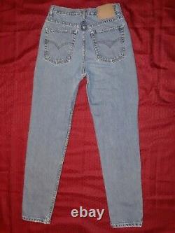 Vtg RED TAB Womens 8 Long Levis 512 Slim Fit Tapered Leg 15521-4892 Blue Jeans