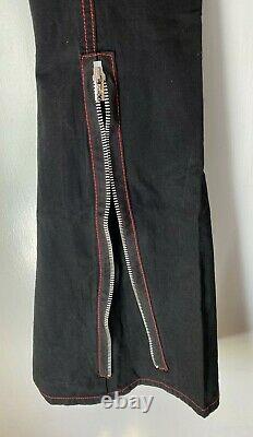 Vtg Tripp NYC Womens Size 1 Red Black Pants Punk Rock lace up goth emo
