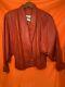 Wilson's Red Vintage 1988 Leather Jacket Small Lined 80's