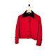 Women's Vintage 70s Saint Laurent Blazer Jacket Button Up Red Wool Size M