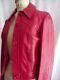 Women's Vintage Red Leather Jacket, Made In Israel, Size 4, Excellent Condition