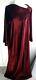 Womens Halston Iv Caftan Dress Velvet Horchow Collection Asymmetric Neckline