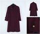 Womens Marcona Vintage Red Burgundy Wool Single Breasted Overcoat Size Uk 20, Xl