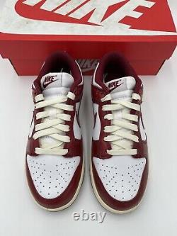Womens Size 6/ 4.5 Mens Nike Dunk Low Vintage Team Red (FJ4555-100) Brand New