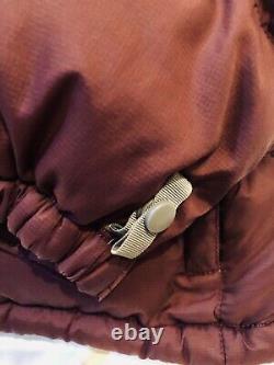 Womens Vintage North Face 700 Nuptse Burgundy Down Puffer Jacket SP