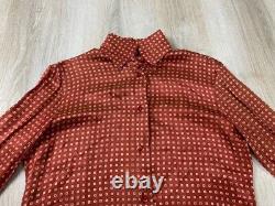 Womens vintage blouse Emporio Armani Size 38 Color Red