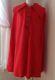 Youthcraft Red Vintage Wool One Size Collared Cape With Metal Buttons Union Made