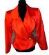 Yves Saint Laurent Rive Gauche Vintage Red Jacket Blazer Sz 36 Small