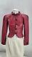 Yves Saint Laurent Ysl Womens 1970s Vintage Red Lambskin Button Jacket 36