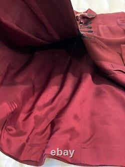 ZELDA Vtg Burgundy Blazer 90's USA Sz 12 Beautiful Details! Pristine