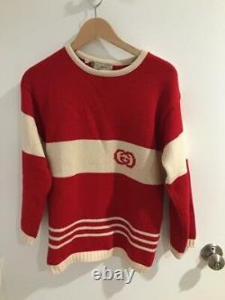 100% Authentic Vintage Gucci Wool Sweater Taille 40