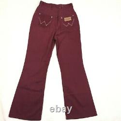 70s Vintage Wrangler Big Bell Bottoms Flare Jeans Femmes Denim W24 High Rise