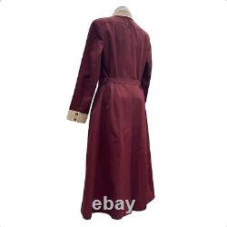 Années 70 vintage ETIENNE AIGNER Femmes 12 Trench Coat Chemise Robe Veste Ceinturée Doublée