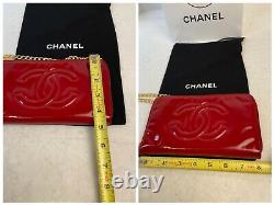 Authentique Chanel CC Patent Leather Long Walletus Seller