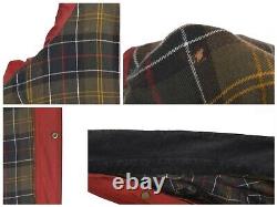 Barbour Femme Vintage Beadnell Red Wax Tartan Lwx0155re72 Taille 18uk / 14us