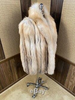 Belle Île D'or Vintage Red Fox Fur Coat Veste Poussette Petit 4 6