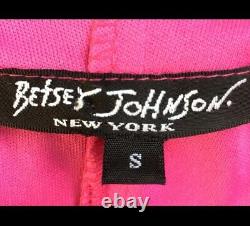 Betsey Johnson Vintage Sundress, Petit, Rouge Rose Bleu Jaune Floral, Rare, Euc
