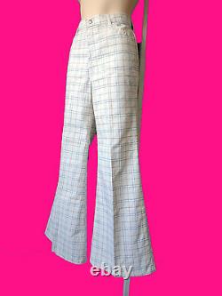 Big E Vintage Levi Bell Bottoms 60s 70s Flare Pantalon Jean Disco Pour Gals Blanc Rouge