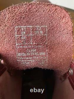 Bottes Dr. Martens 1460 Mono Rouge Cerise Vintage (pointure 12M)