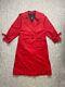 Burberry's London 12 Exlong Br892d Vintage Rouge Manteau De Tranchée Pour Femmes