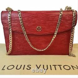 Certifié Auth. Louis Vuitton Red Epi Leather Cross Body Us Seller