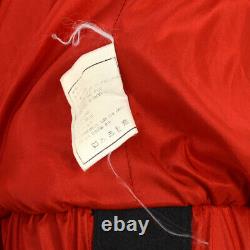 Chanel CC Logos Veste Manteau À Manches Longues Red Silk Vintage #44 Ak31916e