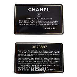 Chanel CC Logos Wallet Bordeaux Caviar Peau Cuir Italie Vintage Auth # Kk878 O