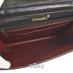Chanel Matelassée CC De La Chaîne Sac À Main Besace En Cuir Noir Vintage Ghw Ak38254d