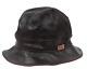 Chapeau De Seau Christian Dior Vintage 2000 Logo 58 L En Cuir D'agneau Rouge Bourgogne