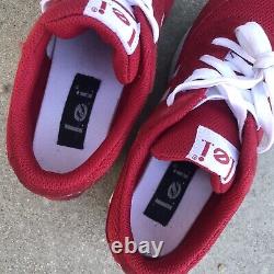 Chaussures L. E. I. Vintage Y2K à plateforme chunky pour femmes, taille 7, rouge en très bon état (GUC)