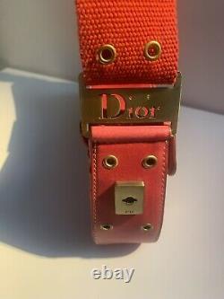 Christian Dior Authentic Vintage Diorissimo Mini Sac En Cuir Épaule Sac Rouge