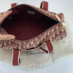 Christian Dior Vintage Epaule Boston Duffle Bag Trotter Logo Pvc Authentique
