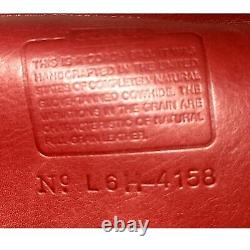 Coach 4158 Vintage Top Poignée Legacy Red Leather Crossbody Sac