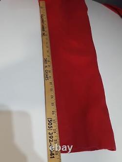 Combinaison-pantalon pour femmes en rouge vintage avec jambes droites et poches cloutées