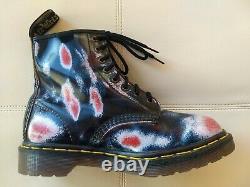 Doc Dr. Martens Blue Red White Rub-off Boots Made In England Vintage Rare 6uk Doc Dr. Martens Blue Red White Rub-off Boots Made In England Vintage Rare 6uk Doc Dr. Martens Blue Red White Rub-off Boots Made In England Vintage Rare 6uk Doc Dr