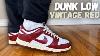 Early Review Nike Dunk Low Vintage Red Review U0026 Sur Pieds