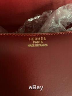 Fabulous Hermes Vintage Box Cuir Constance Rouge H Rouge