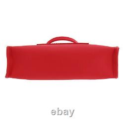 Fendi Zucca Pattern Hand Bag Handkerchief Red Vintage Authentic #uu485 S
