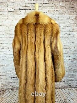 Gorgee Red Fox Fur Coat Jack Fenster Beverly Hills Luxury Long Beautiful M/l