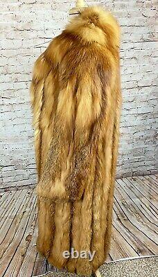 Gorgee Red Fox Fur Coat Jack Fenster Beverly Hills Luxury Long Beautiful M/l