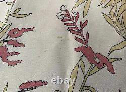 Gucci Vintage En Soie Rouge Oiseau / Fleur Imprimé Écharpe 34/33 Très Bon État
