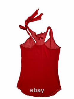 Jean Paul Gaultier Vintage Réservoir Rouge Taille Supérieure M Moyenne