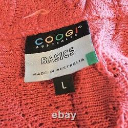 Jupe en tricot rouge vintage Coogi taille L