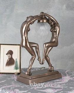 Lampe De Table Art Déco Danses Dames Lampe Vintage Danseuses Nues Sculpture Femme