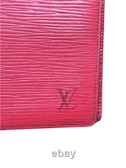 Louis Vuitton Vintage Rouge Épi Cuir Bifold Long Portefeuille Livraison Gratuite USA